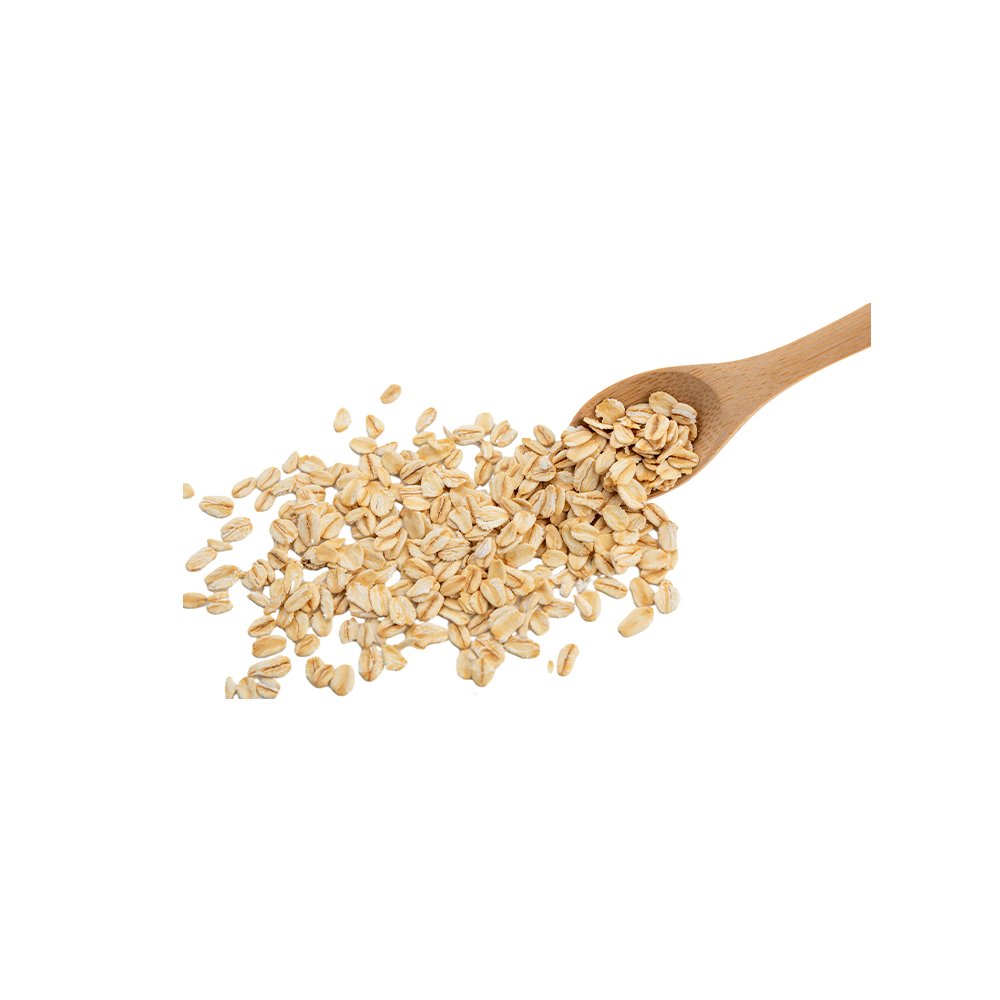 Avena sativa oat protein powder macro photography